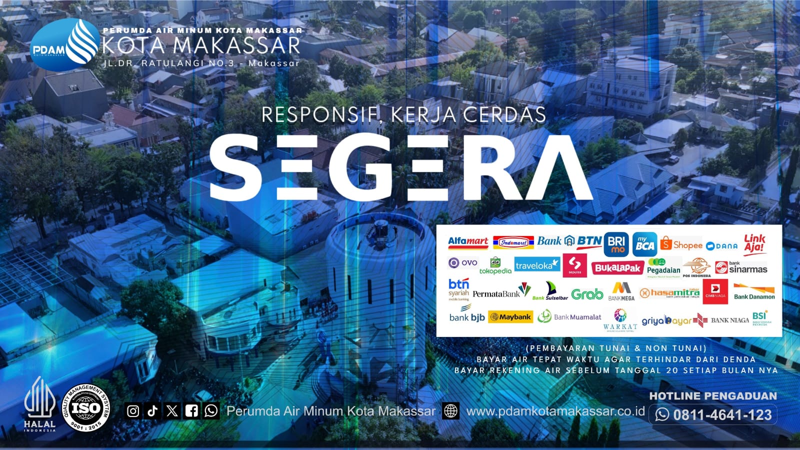 Baner PDAM kota Makassar