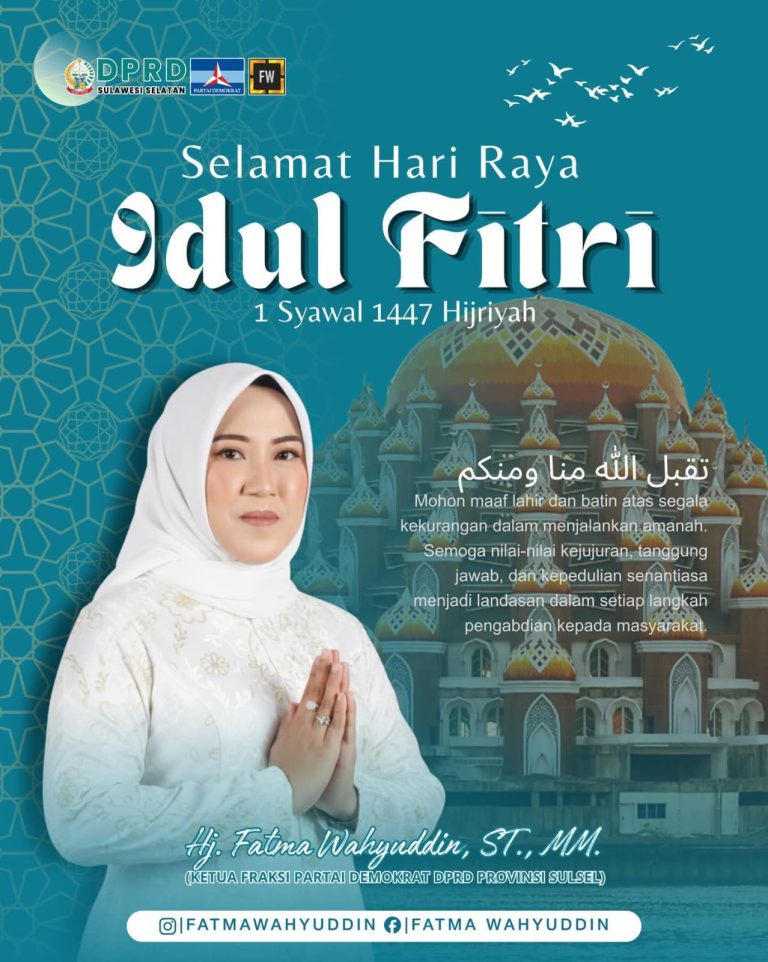 Momentum Idul Fitri 1447 H, Hj. Fatma Wahyuddin Gaungkan Nilai Silaturahmi dan Kejujuran