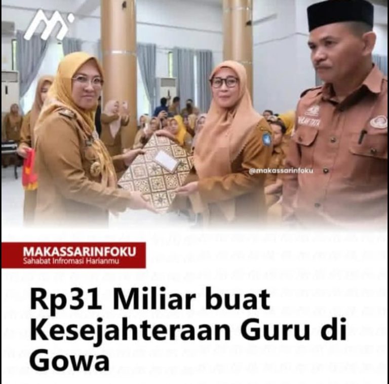 238 Kepala Sekolah dan Pengawas Terima SK, Bupati Gowa Tegaskan Ini Mandat Kepemimpinan