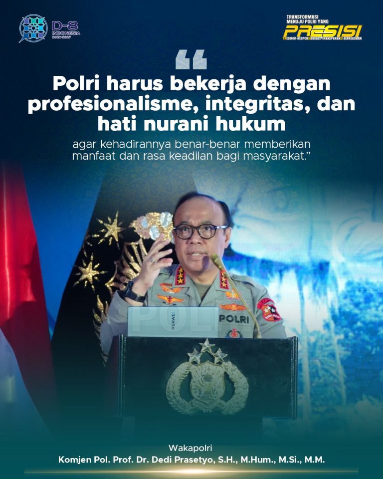 Polri Tegaskan Profesionalisme dan Integritas sebagai Fondasi Utama Penegakan Hukum