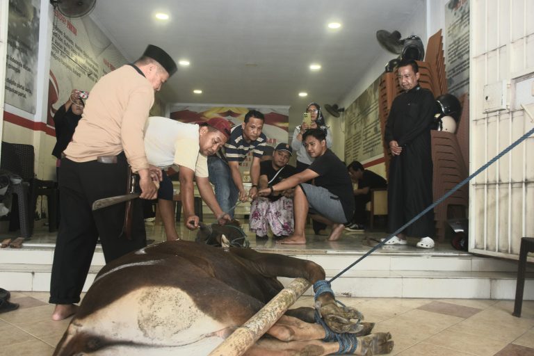 Momentum Iduladha, Gerindra Makassar Salurkan Hewan Kurban untuk Warga