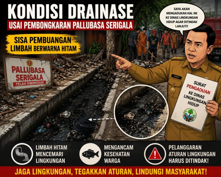 Penegakan Perda Menuai Apresiasi, Dugaan Pelanggaran Limbah Pallubasa Serigala Jadi Sorotan