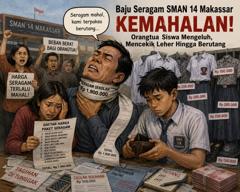 Orangtua Siswa Tercekik, Paket Seragam SMAN 14 Makassar Dibanderol Hingga Rp1,9 Juta