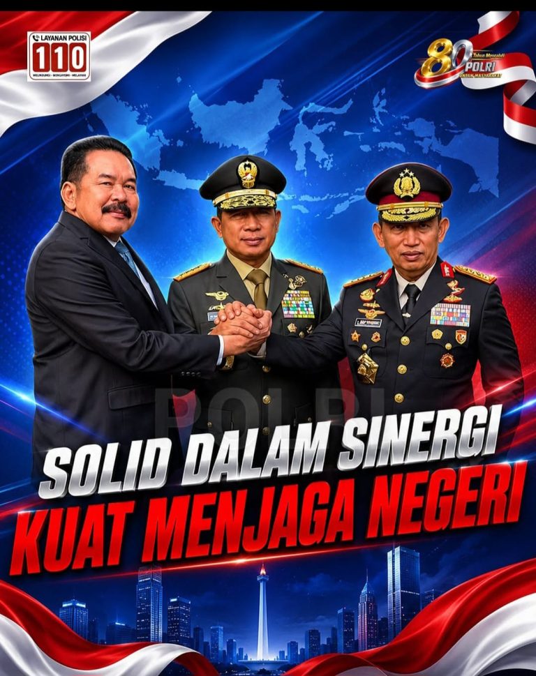 TNI–Polri–Kejaksaan: Wujudkan Indonesia Emas 2045 melalui Penegakan Hukum yang Berkeadilan