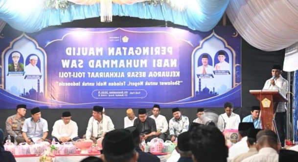 Maulid Akbar Alkhairaat Tolitoli, Anwar Hafid Serukan Keteladanan Rasulullah dalam Kehidupan