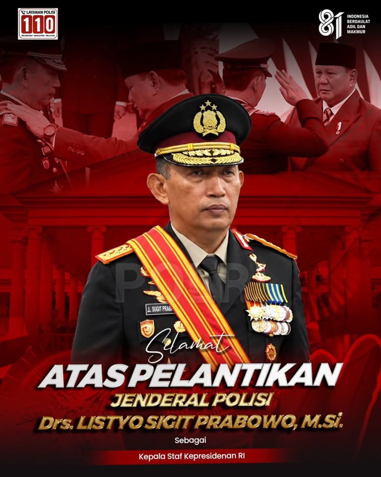 Dari Kapolri ke Istana, Listyo Sigit Resmi Emban Amanah sebagai Kepala Staf Kepresidenan